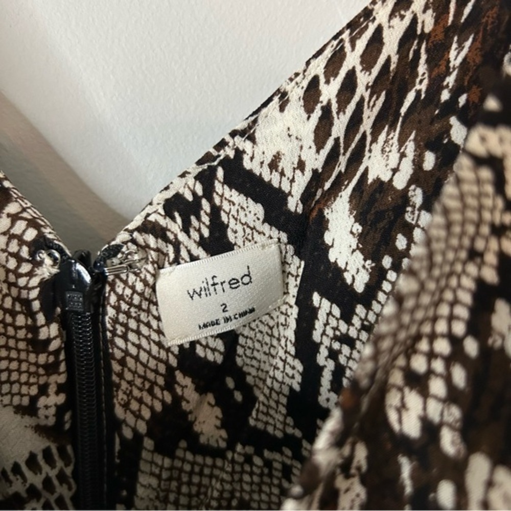 Aritzia Wilfred Veda‎ Animal Print Mini Dress - Picture 8 of 9